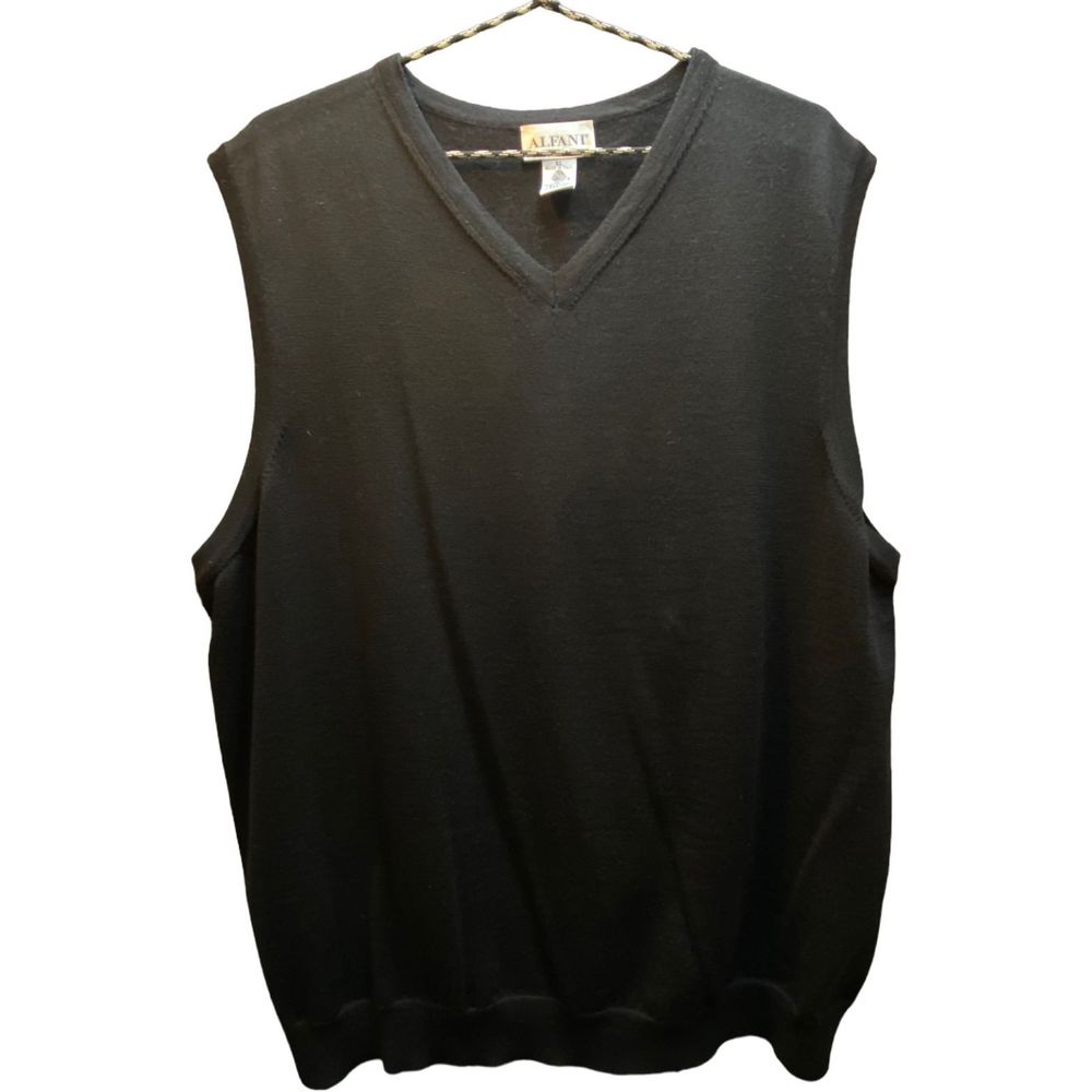Alfani mens XL Black Sweater Vest